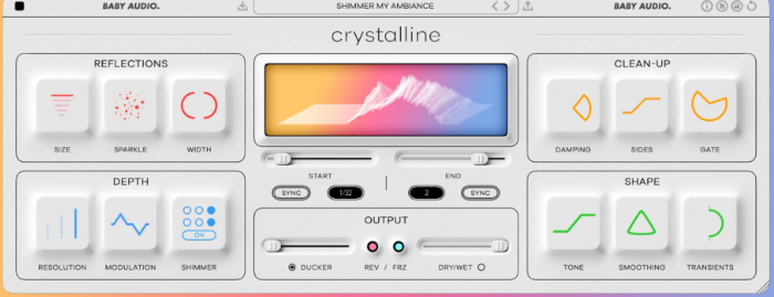 传奇数字混响插件！BABY Audio Crystalline v1.3.0 Regged WIN&MAC-音乐制作资源网音频科学网