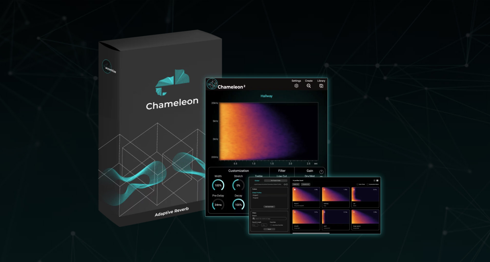 智能混响插件！Accentize Chameleon 2 v2.0.5 WiN版-音乐制作资源网音频科学网