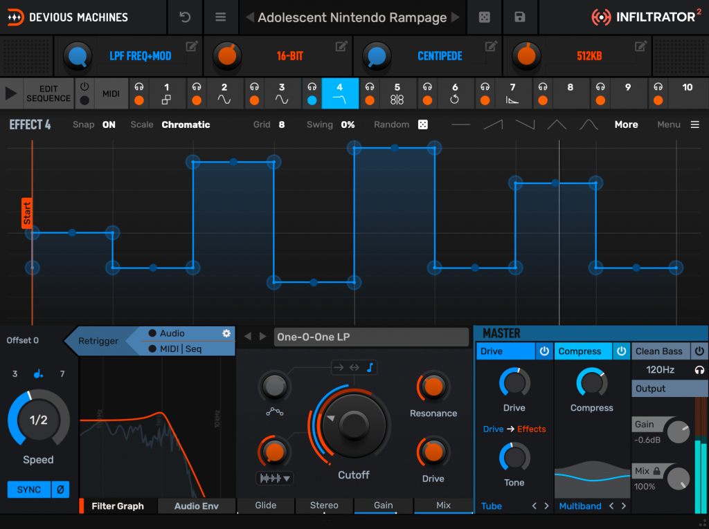 多重效果器插件 Devious Machines Infiltrator v2.0.23 Incl Patched and Keygen-WIN版-音乐制作资源网音频科学网