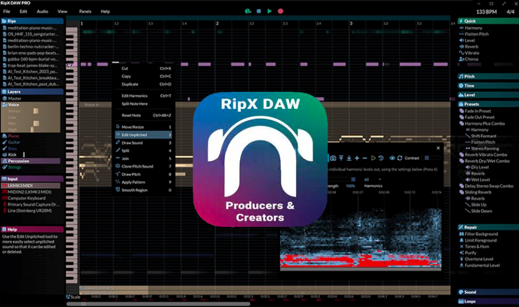 全新AI音频提取！Hit’n’Mix RipX DAW PRO v7.0.2 WIN&MAC（附带安装教程）-音乐制作资源网音频科学网