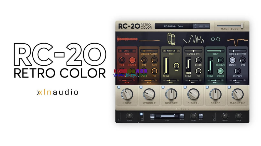 复古创意效果器！XLN Audio RC-20 Retro Color v1.3.5.1 WIN&MAC-音乐制作资源网音频科学网