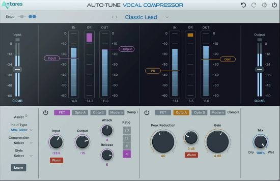 最强AI人声压缩效果器！Antares Auto-Tune Vocal Compressor v1.0.0 CE-V.R WIN版-音乐制作资源网音频科学网