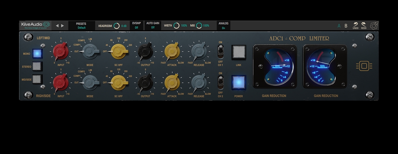 最经典压缩效果器！Kiive Audio ADC1 Compressor v1.0.1 WIN&MAC-音乐制作资源网音频科学网