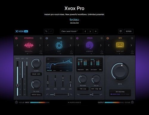 人声混音完美套装 – Nuro Audio Xvox Pro v1.0.3 WIN-音乐制作资源网音频科学网