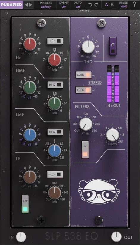 熊猫通道条EQ！Purafied SLP 538 EQ v1.0.1 WiN&MAC-音乐制作资源网音频科学网