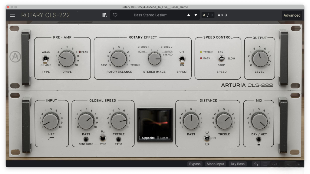 经典喇叭模拟插件！Arturia Rotary CLS-222 v1.0.0 WIN版-音乐制作资源网音频科学网