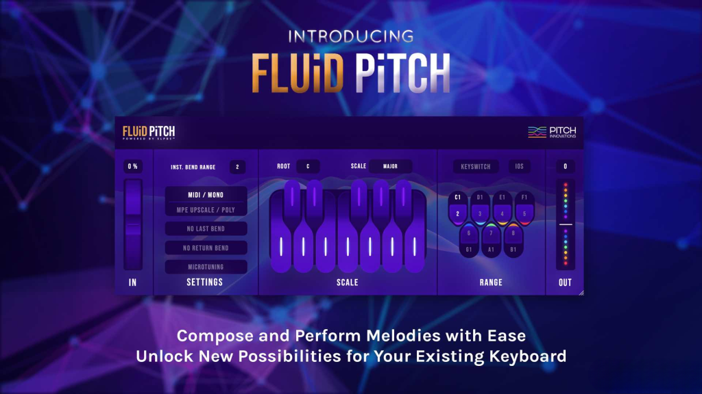 键盘弯音工具！Pitch Innovations Fluid Pitch v1.5.0 WIN版-音乐制作资源网音频科学网