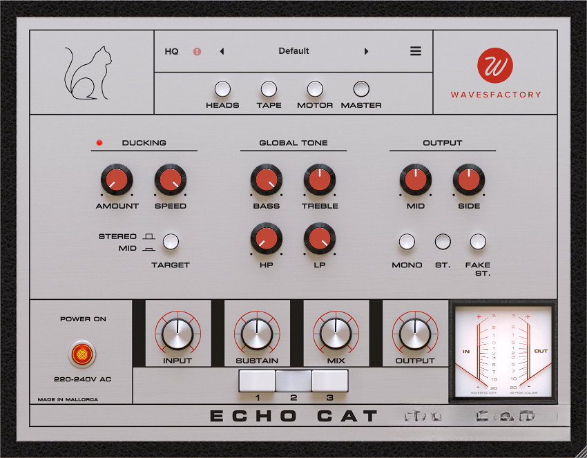 顶级磁带回声效果器！Wavesfactory Echo Cat v1.0.2 WIN版-音乐制作资源网音频科学网