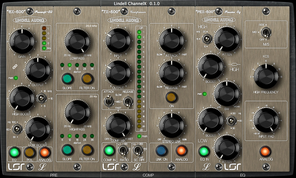 插件联盟系列500模块模拟效果器！Plugin Alliance Lindell Audio ChannelX v1.2.2 MAC版-音乐制作资源网音频科学网