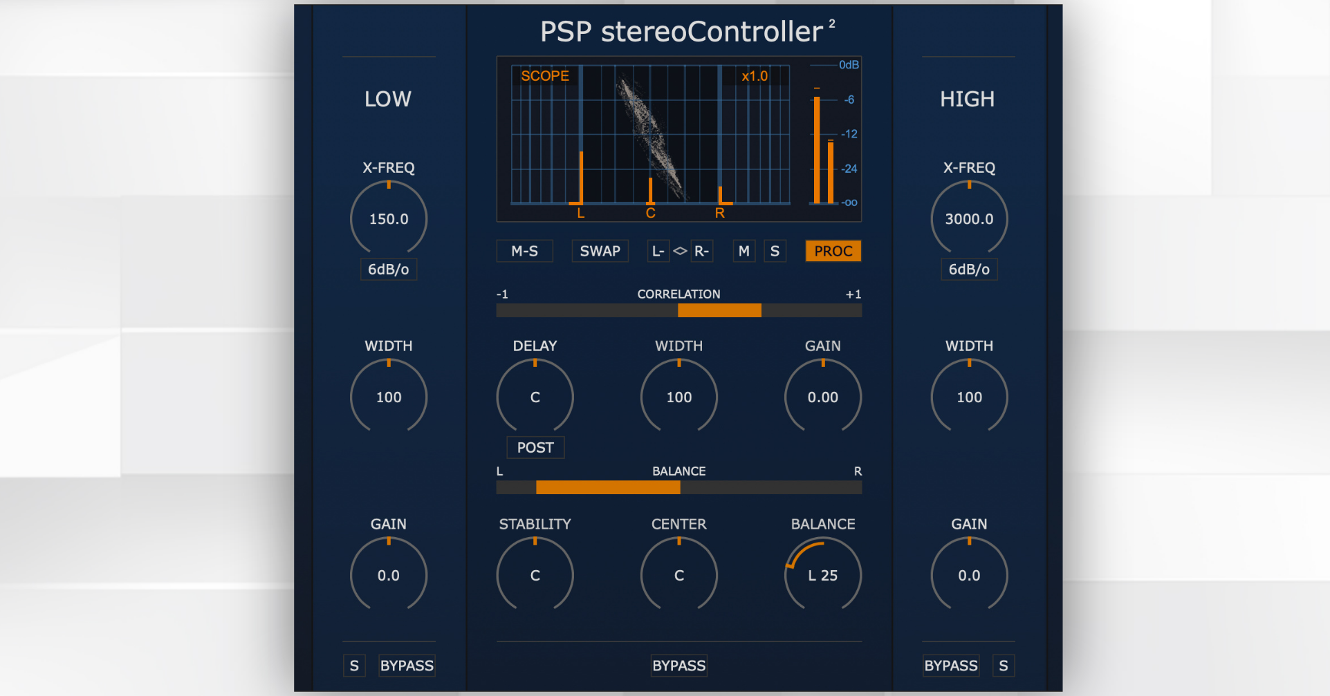 立体声校正工具！PSPaudioware PSP stereoContoller2 v2.0.0 WIN版-音乐制作资源网音频科学网