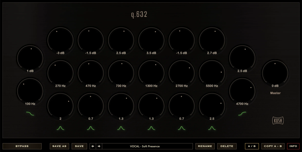 母带均衡器！Kush Audio Q 632 v1.0.1 WIN版-音乐制作资源网音频科学网