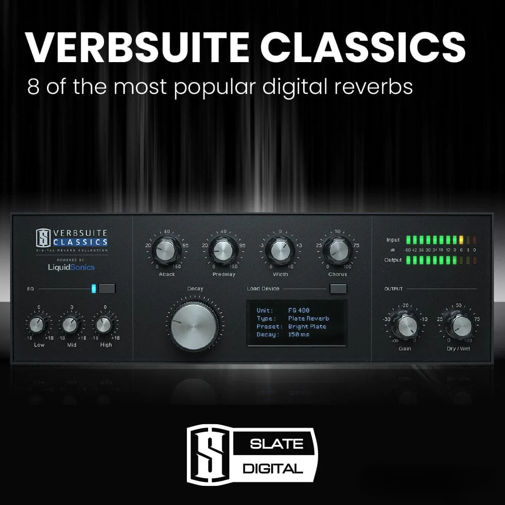 板岩专业混响效果器！Slate Digital VerbSuite Classics v1.1.5.0 WIN版-音乐制作资源网音频科学网