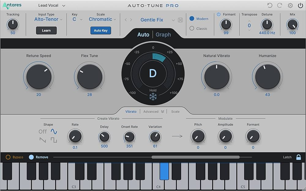 最流行电音自动修音插件！Antares Auto-Tune Pro X v10.3.1 WIN版-音乐制作资源网音频科学网