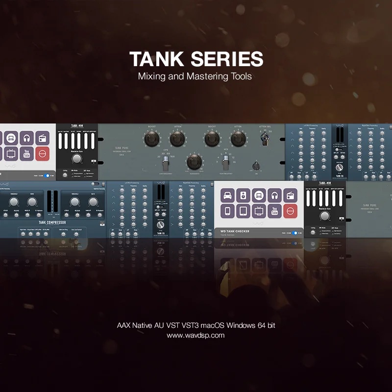 母带套装 WAVDSP Tank Mastering Suite v1.0.0 Windows版-音乐制作资源网音频科学网