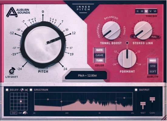 变调插件 – Auburn Sounds Inner Pitch 1.1.0 Win/macOS/Linux-音乐制作资源网音频科学网