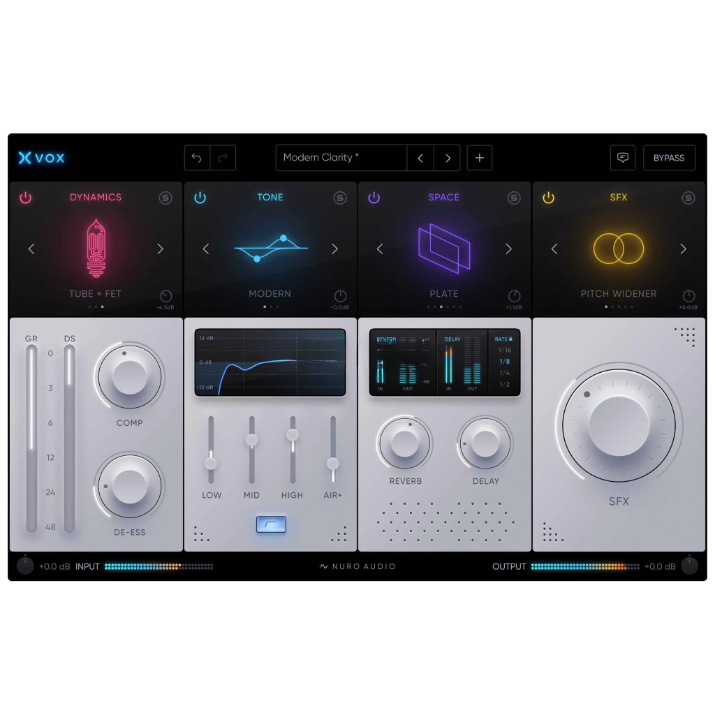 终极智能人声混音效果器！Nuro Audio Xvox v1.1.1 MAC U2B-音乐制作资源网音频科学网