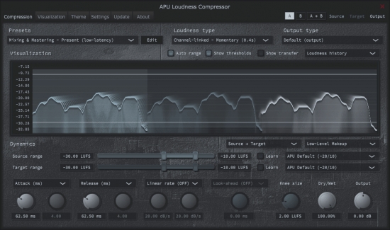 APU响度压缩器 – APU Software APU Loudness Compressor 2.4.4 WIN-音乐制作资源网音频科学网