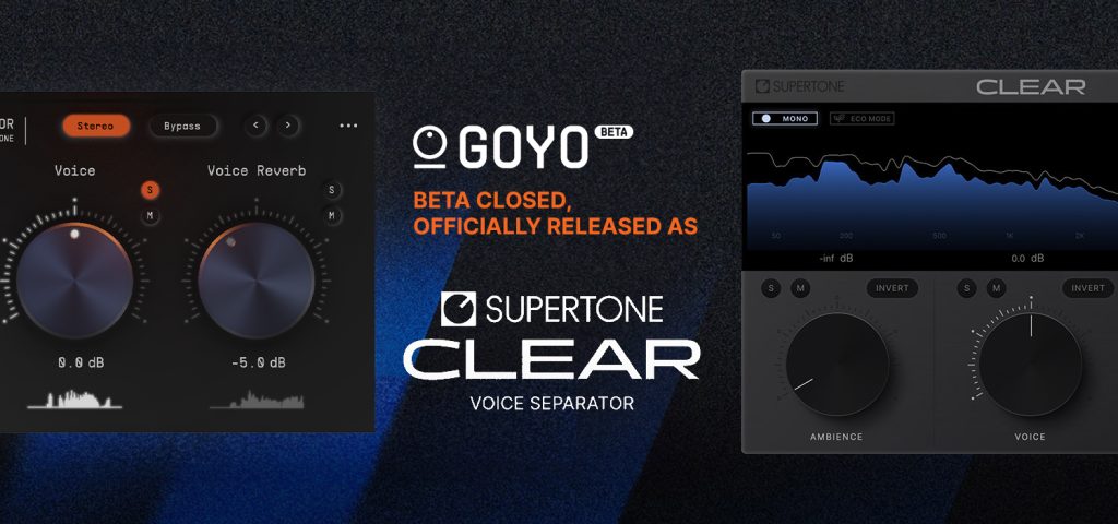 噪音回音消除 – Supertone Inc GOYO 0.9.4 Beta WIN-音乐制作资源网音频科学网