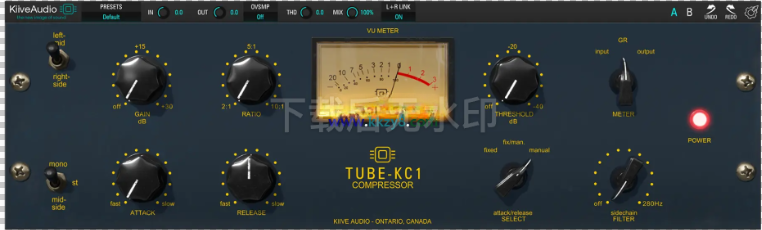 终极模拟Tube CL1B压缩效果器！Kiive Audio Tube KC-1 Comp v1.0.0 WIN&MAC-音乐制作资源网音频科学网